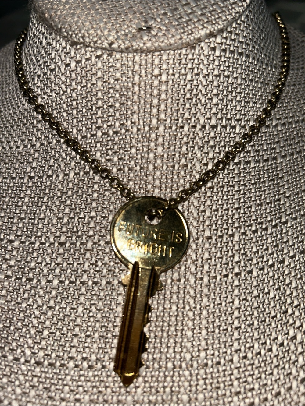 The Giving Keys Gold Tone Chain Necklace